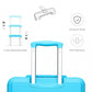 Kono Abs 28 Inch Sculpted Horizontal Design Suitcase - Blue