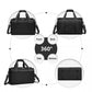 Kono Abs 24 Inch Sculpted Horizontal Design 2 Piece Suitcase Set With Cabin Bag - Black