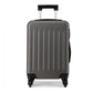 Kono 24 Inch Abs Hard Shell Luggage 4 Wheel Spinner Suitcase - Grey