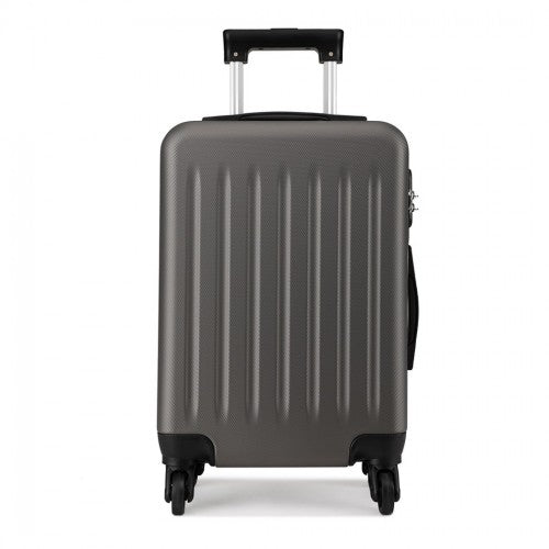 Kono 24 Inch Abs Hard Shell Luggage 4 Wheel Spinner Suitcase - Grey