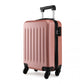 Kono 20 Inch Abs Hard Shell Luggage 4 Wheel Spinner Suitcase - Nude