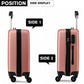 Kono 24 Inch Abs Hard Shell Luggage 4 Wheel Spinner Suitcase - Nude