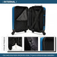 Kono 24 Inch Abs Hard Shell Luggage 4 Wheel Spinner Suitcase - Navy