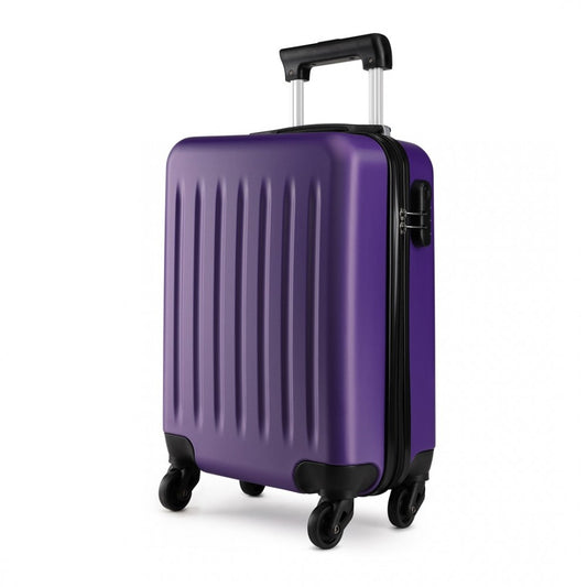 Kono 20 Inch Abs Hard Shell Luggage 4 Wheel Spinner Suitcase - Purple