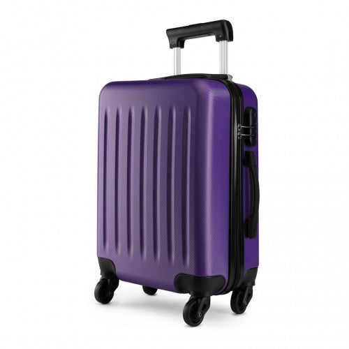 Kono 28 Inch Abs Hard Shell Luggage 4 Wheel Spinner Suitcase - Purple