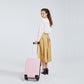 Kono 19 Inch Abs Hard Shell Carry On Luggage 4 Wheel Spinner Suitcase - Black