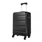 Kono 19 Inch Horizontal Design Abs Hard Shell Suitcase With TSA Lock - Black