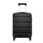 Kono 19 Inch Horizontal Design Abs Hard Shell Suitcase With TSA Lock - Black