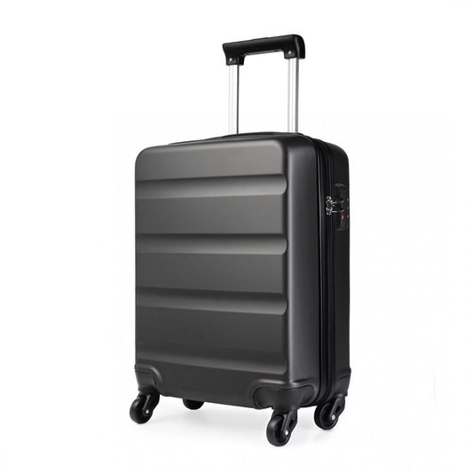 Kono 19 Inch Horizontal Design Abs Hard Shell Suitcase With TSA Lock - Grey
