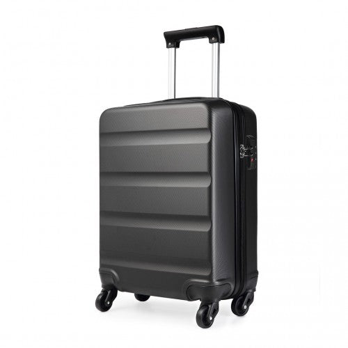 Kono 19 Inch Horizontal Design Abs Hard Shell Suitcase With TSA Lock - Grey