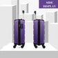 Kono 19 Inch Horizontal Design Abs Hard Shell Suitcase With TSA Lock - Purple