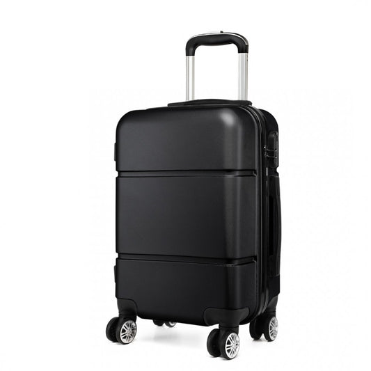 Kono Hard Shell ABS Carry On Suitcase 20 Inch - Black