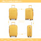 Kono 28 Inch Hard Shell PP Suitcase - Yellow