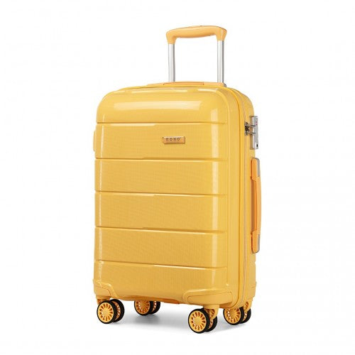 Kono 28 Inch Hard Shell PP Suitcase - Yellow