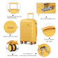 Kono 28 Inch Hard Shell PP Suitcase - Yellow