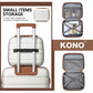 Kono 14 Inch Multi Texture Hard Shell PP Vanity Case - Cream