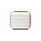Kono 14 Inch Multi Texture Hard Shell PP Vanity Case - Cream