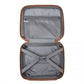 Kono Multi Texture Hard Shell PP Suitcase With TSA Lock and Vanity Case 4 Pieces Set - Classic Collection - Cream
