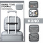 Kono 14 Inch Multi Texture Hard Shell PP Vanity Case - Grey