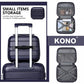 Kono 14 Inch Multi Texture Hard Shell PP Vanity Case - Navy