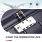 Kono Multi Texture Hard Shell PP Suitcase With TSA Lock and Vanity Case 4 Pieces Set - Classic Collection - Navy