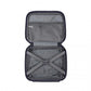 Kono Multi Texture Hard Shell PP Suitcase With TSA Lock and Vanity Case 4 Pieces Set - Classic Collection - Navy