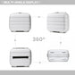 Kono Multi Texture Hard Shell PP Suitcase With TSA Lock and Vanity Case 4 Pieces Set - Classic Collection - White