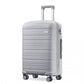 Kono 28 Inch Multi Texture Hard Shell Pp Suitcase - Classic Collection - Grey