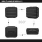 Kono Bright Hard Shell PP Suitcase With TSA Lock And Vanity Case 4 Pieces Set - Classic Collection - Black