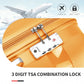 Kono Bright Hard Shell PP Suitcase With TSA Lock And Vanity Case 4 Pieces Set - Classic Collection - Orange