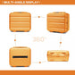 Kono Bright Hard Shell PP Suitcase With TSA Lock And Vanity Case 4 Pieces Set - Classic Collection - Orange