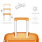 Kono Bright Hard Shell PP Suitcase With TSA Lock And Vanity Case 4 Pieces Set - Classic Collection - Orange