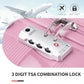 Kono Bright Hard Shell PP Suitcase With TSA Lock And Vanity Case 4 Pieces Set - Classic Collection - Pink