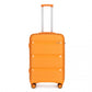 Kono 20 Inch Bright Hard Shell PP Suitcase - Classic Collection - Orange