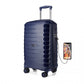 Kono Cabin Size Classic Collection PP Luggage With Charging Interface - Navy Blue