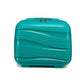 Kono 14 Inch Lightweight Polypropylene Hard Shell Vanity Case - Blue