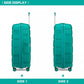 Kono 14/20 Inch Lightweight PP Hard Shell 2 Piece Suitcase Set With TSA Lock And Vanity Case - Blue