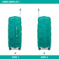 Kono 24 Inch Lightweight Polypropylene Hard Shell Suitcase With TSA Lock - Blue