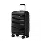 Kono 20 Inch Lightweight PP Hard Shell Suitcase With TSA Lock - Black