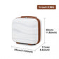Kono 14 Inch Lightweight Polypropylene Hard Shell Suitcase With TSA Lock - Cream