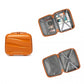 Kono Lightweight PP Hard Shell 4 Piece Suitcase Set With TSA Lock And Vanity Case - Orange