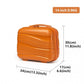 Kono 14 Inch Lightweight Polypropylene Hard Shell Suitcase With TSA Lock - Orange
