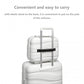 Kono 14 Inch Lightweight Polypropylene Hard Shell Vanity Case - White