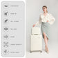 Kono 14/20 Inch Lightweight PP Hard Shell 2 Piece Suitcase Set With TSA Lock And Vanity Case - White
