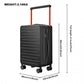 British Traveller 20 Inch Wide Handle Hard Shell PC Luggage With TSA Lock - Black