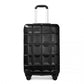 Kono 20 Inch Lightweight Hard Shell Abs Luggage Cabin Suitcase With TSA Lock - Black