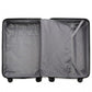 Kono 24 Inch Lightweight Hard Shell Abs Suitcase With TSA Lock - Black