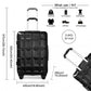 Kono 24 Inch Lightweight Hard Shell Abs Suitcase With TSA Lock - Black