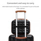 Kono 13 Inch Lightweight Hard Shell Abs Vanity Case - Black And Brown