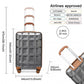 Kono 20 Inch Lightweight Hard Shell Abs Luggage Cabin Suitcase With TSA Lock - Grey